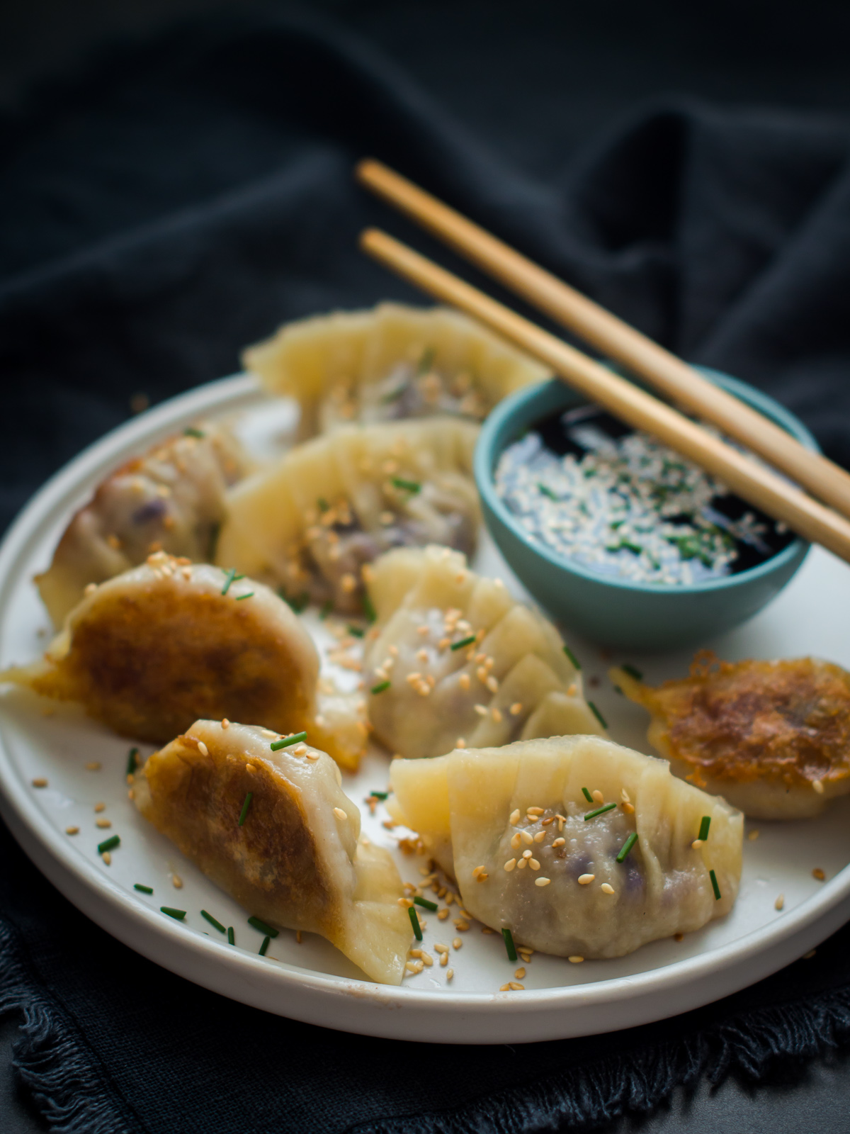 Gyoza s junetinom i povrćem + video upute za motanje